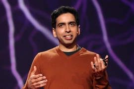 Sal Khan speaks at TED 2011. Khan, an MIT alumnus, will deliver the 2012 Commencement address on June 8.
