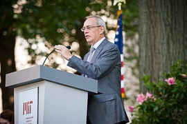 MIT President L. Rafael Reif formally welcomed members of the Class of 2017 on August 26 at this year's Freshman Convocation.