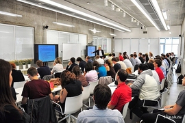 A view of the first classes held at the Skolkovo Innovation Center.