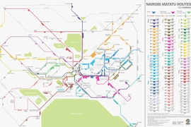 Researchers at MIT used cellphones to crowdsource data on the location of matatu routes, Nairobi's semiformal transit system.
