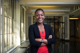 “I think the flexibility of having the opportunity to discover what you're interested in, to pursue these things, and to create a space for yourself where you can feel comfortable was what drove me to MIT,” Larissa Senatus says.
