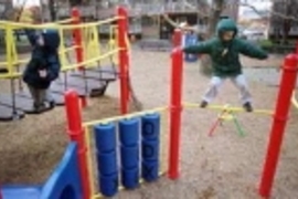 Children enjoy the refurbished Westgate playground.