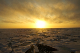 Taken from the Canadian Research Icebreaker CCGS Amundsen, in the Beaufort Sea in September 2009.