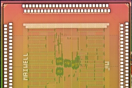 Die photo of the processor chip.