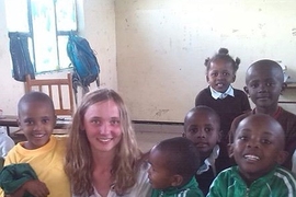Clemmie Mitchell from Scotland taught English in a Tanzanian village school.