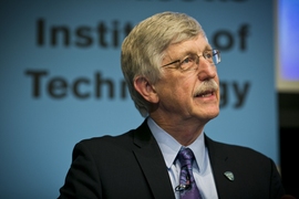 Francis S. Collins, director of the National Institutes of Health, was the featured speaker at the 2014 Karl Taylor Compton Lecture at MIT. His talk was titled, "Exceptional Opportunities in Biomedical Research.”
