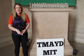 “People at MIT are so focused on their work and bettering themselves that we often don’t take the time to show that we care about other people,” says TMAYD founder Izzy Lloyd.