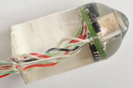 This ingestible electronic device invented at MIT can measure heart rate and respiratory rate from inside the gastrointestinal tract.
