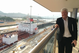 Professor Lee Gehrke at the Panamerican Dengue Meeting at the Panama Canal in April 2016.
