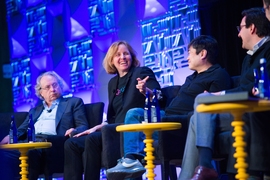 MIT alum Megan Smith '86, SM '88, a former U.S. Chief Technology Officer and a former vice president at Google, said all school children should learn coding and design thinking. "It's about confidence. Part of the future of work is including everyone in developing solutions."