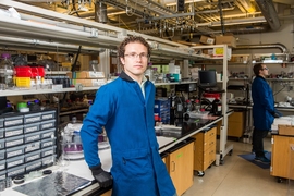 Jesse Hinricher, an MIT senior majoring in chemical engineering, has been conducting research focused on specialized batteries that could be plugged into the grid to provide renewable energy on demand.