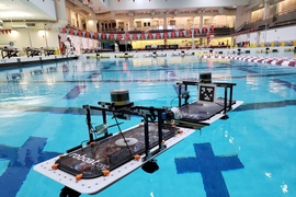 MIT researchers have given their fleet of autonomous “roboats” the ability to automatically target and clasp onto each other — and keep trying if they fail. The roboats are being designed to transport people, collect trash, and self-assemble into floating structures in the canals of Amsterdam.