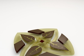 A new MIT-invented system automatically designs and 3-D prints complex robotic actuators optimized according to an enormous number of specifications, such as appearance and flexibility. To demonstrate the system, the researchers fabricated floating water lilies with petals equipped with arrays of actuators and hinges that fold up in response to magnetic fields run through conductive fluids. 