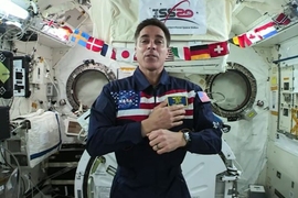 U.S. astronaut Christopher Cassidy SM ’00 greeted the Class of 2020 from the International Space Station, where he is currently serving as station commander. “How’s that for social distancing?” he joked from his perch hundreds of miles above the Earth.