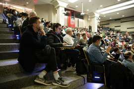 the audience at the lecture