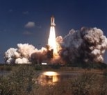Launch of Endeavour on the Shuttle Radar Topography Mission from the Kennedy Space Center on February 11.