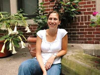 Senior Lesley White of the University of New Orleans is one of ten undergraduates accepted as special visiting students from the Gulf Coast region because of damage from Hurricane Katrina.