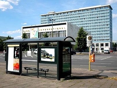 This photograph of the Stalin Allee housing project in Berlin, taken by architecture graduate student Nadya Nilina, is part of an exhibit called 'Vanishing Landscapes of Socialism.'