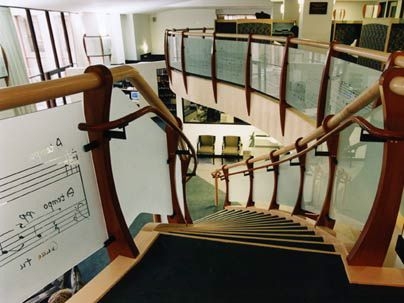 Interior of the newly renovated Rosalind Denny Lewis Music Library at MIT.