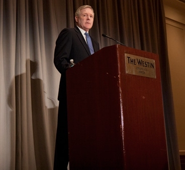 Ray Mabus, U.S. Secretary of the Navy, addresses the 2011 MIT Energy Conference