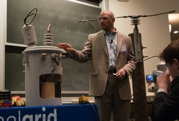 Ken Lomax from National Grid discusses advanced technology for the electric grid at one of the Friday afternoon workshop sessions