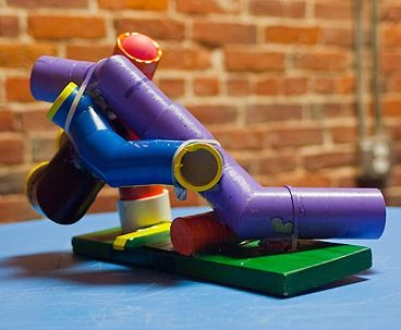 The novel toy the researchers built for their experiments.