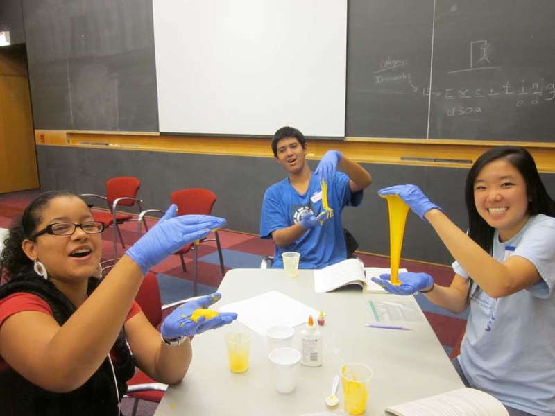 Creating silly putty at InnoWorks 2011.