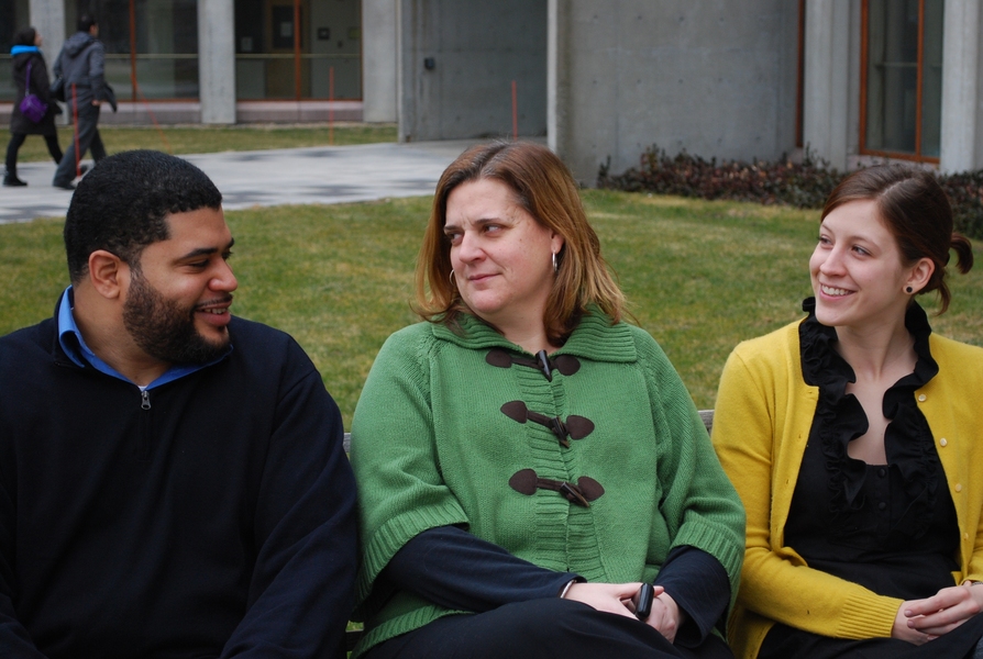 From left, Duane de Four, Kate McCarthy, Kelley Adams
