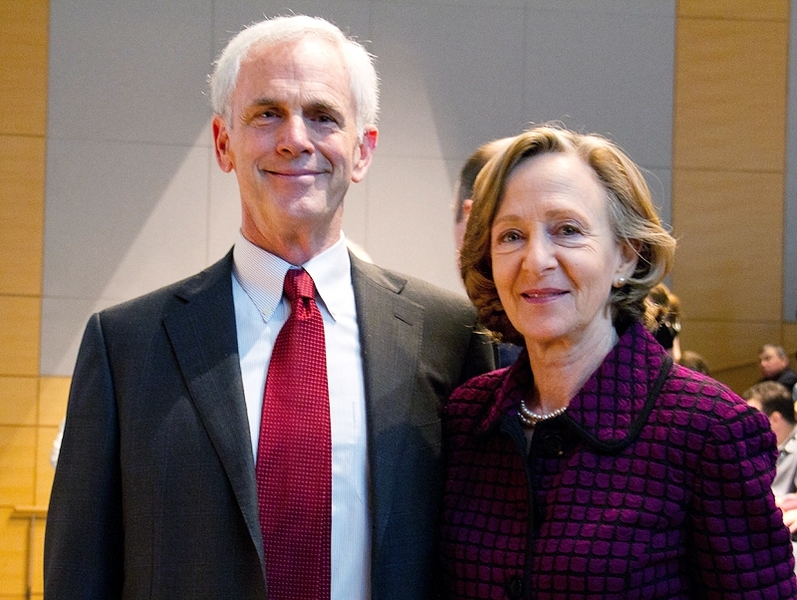 U.S. Commerce Secretary John Bryson and MIT President Susan Hockfield at “The Future of Manufacturing in the U.S." conference.