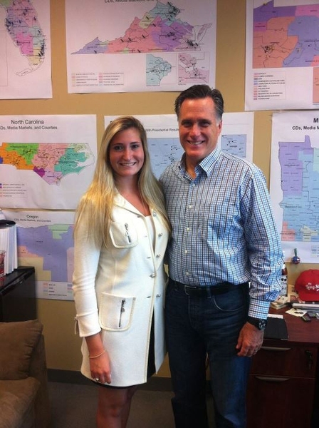 Caroline Shinkle meets with Republican Presidential nominee Mitt Romney.