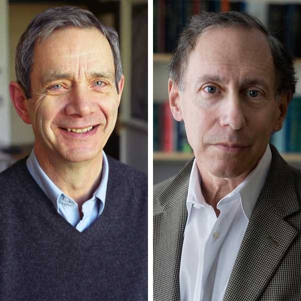 Michael Artin, left, and Robert Langer