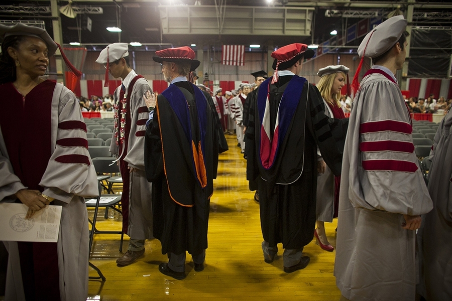 Faculty representatives from departments across campus were present at the event.