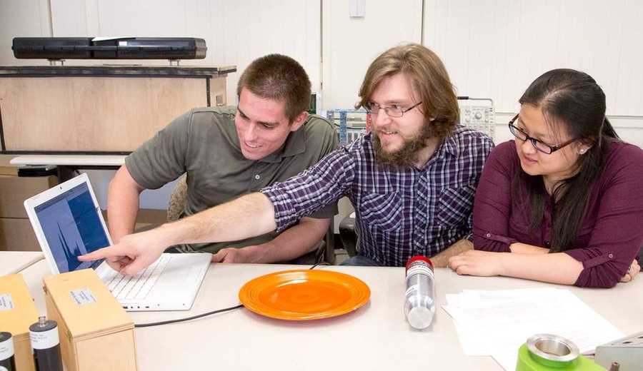 From left: Nick Lopez, Keldin Sergheyev, and Helen Liu