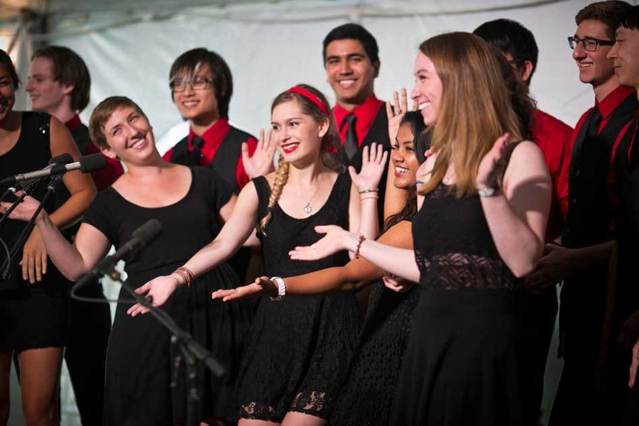 The MIT Chorallaries sang "In Praise of MIT"