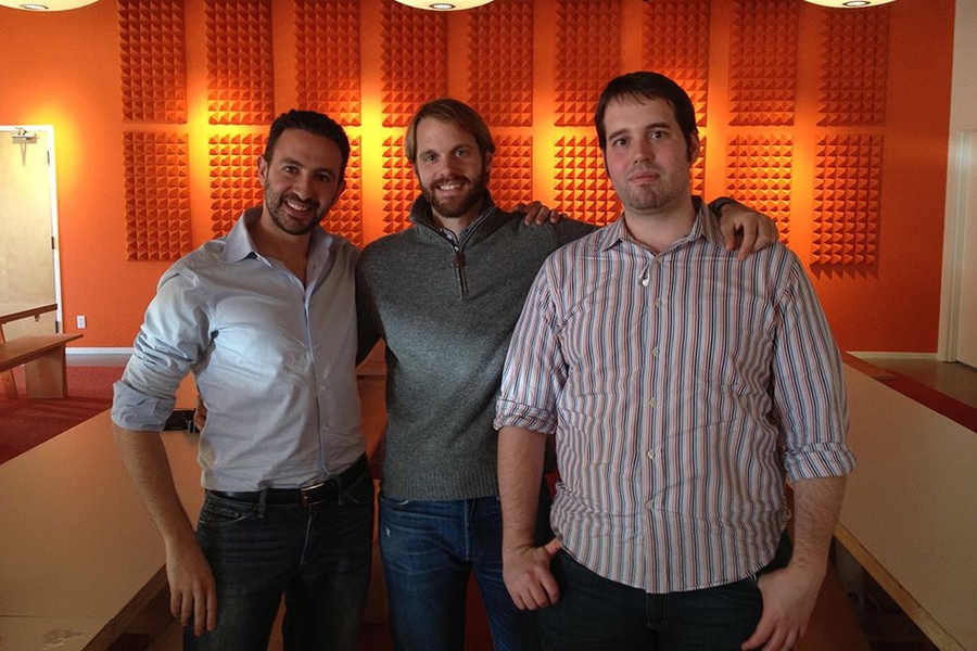 Socrative co-founders (left to right) Amit Maimon, Benjamin Berte, and Michael West