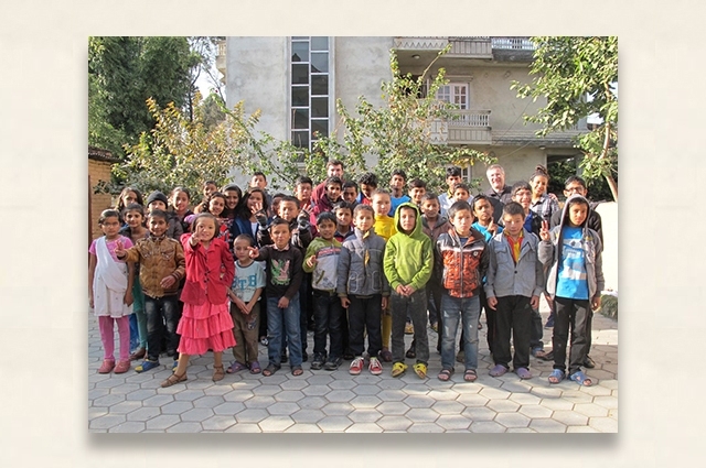 Students from the Bloom Nepal School in December 2014