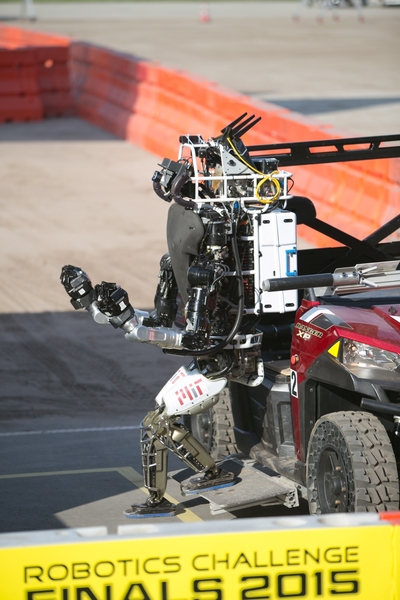 MIT's Atlas robot completes a successful vehicle egress.
