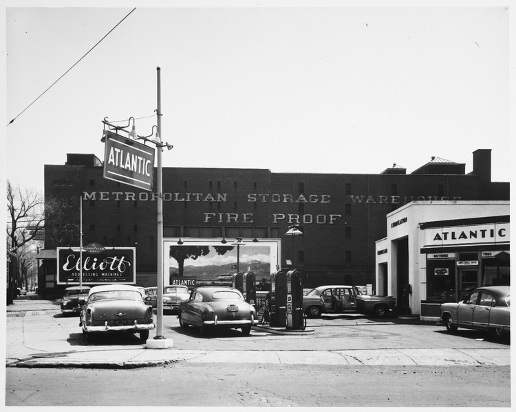 Photo of the Metropolitan Storage Warehouse, circa 1950s.