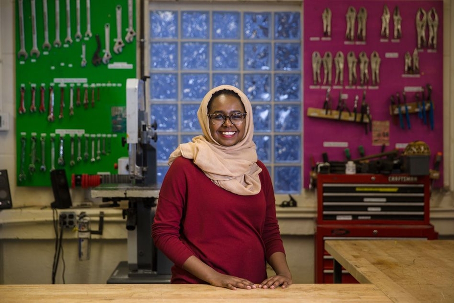 “I never saw myself doing that kind of applied engineering because I was never exposed to it throughout high school or even here,”  Amna Magzoub says. “I realized, man, I really like what I'm doing. I can talk about whatever I'm doing forever, and I've never been able to do that. I think that's when things turned around."