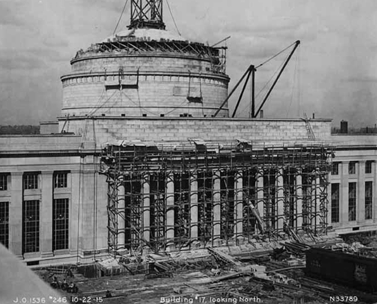 MIT Building 10 under construction