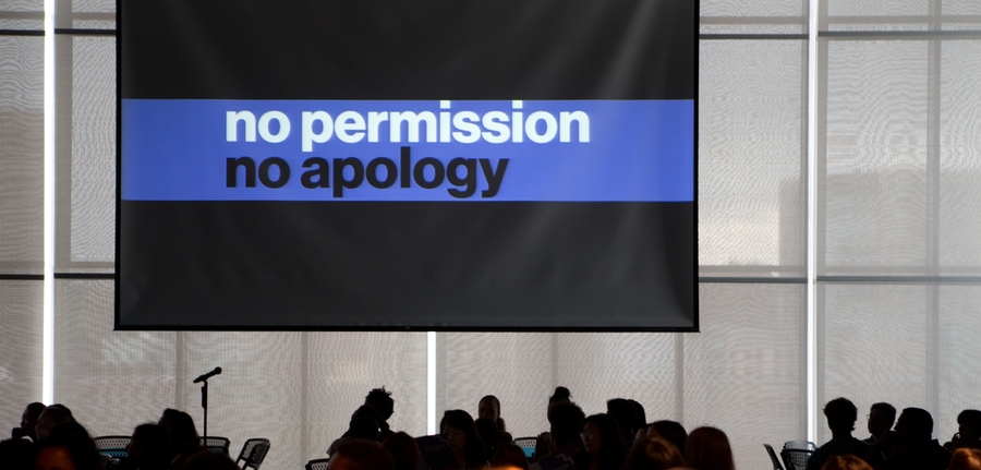 The goal of the daylong conference was to encourage women to know that they “need no permission, no apology to define, plan, and pursue their passions.”