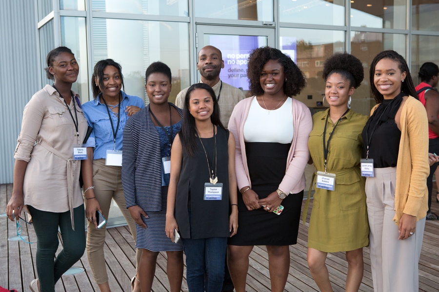 Students and faculty came to the daylong conference from Spelman College in Atlanta, Georgia.
