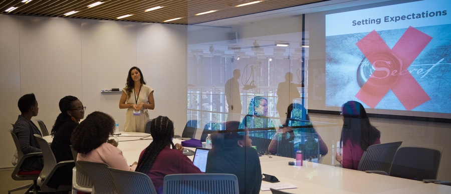 Startup advisor Nathalie Miller led the breakout session, "Financing Strategies for the Non-Zuckerbergs."