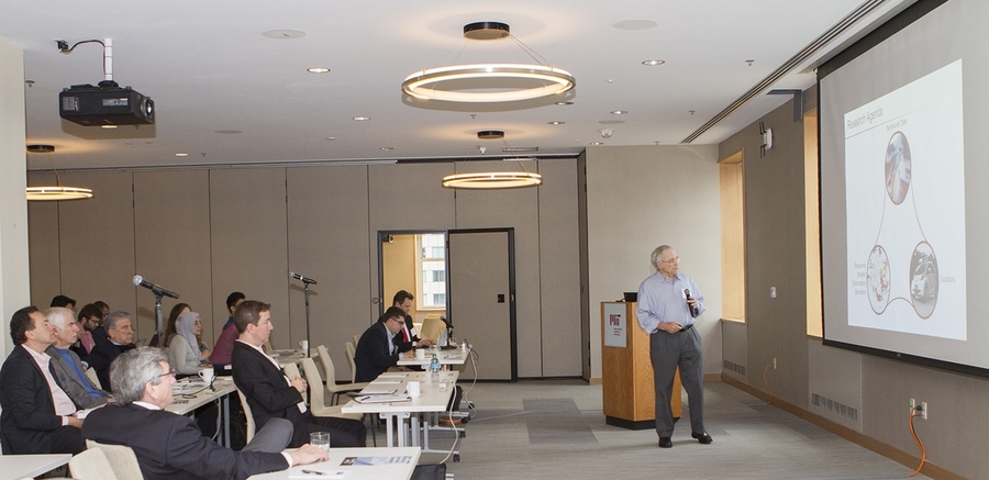 Professor Moshe Ben-Akiva presented his research on smart mobility at the Infrastructure, Smart Cities and Transportation Workshop. The event was part of a collaboration between MIT and Parsons Corporation.