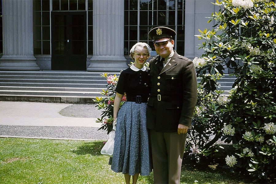 Paul Gray and Priscilla King Gray met on a blind date when they were undergraduates at MIT and Wheaton College, respectively. They married in 1955, the year Paul began a two-year term of service with the U.S. Army.