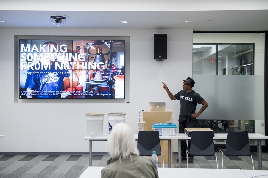 As a visiting artist at MIT, Carpenter has provided new perspectives on issues of access, privilege, and the global water crisis through a series of seminars, performances and public workshops.