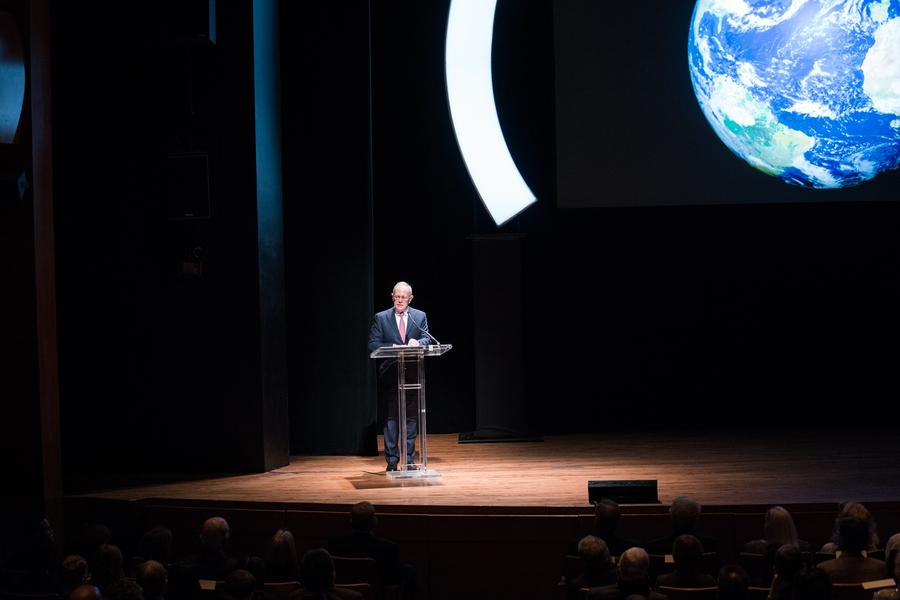 In his welcoming remarks, MIT president L. Rafael Reif noted that, like the city of Houston, MIT relies on courage to explore new ideas, particularly in the face of daunting challenges.