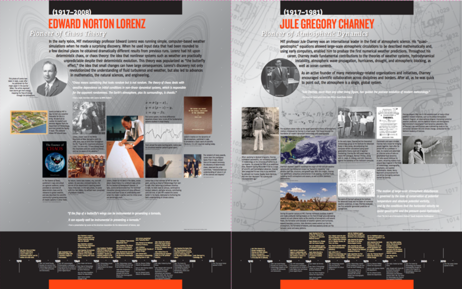 New Charney and Lorenz displays were unveiled during the symposium and later hung in EAPS.