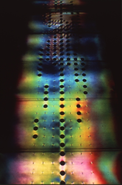 György Kepes with William Wainwright, Photoelastic Walk interactive walkway, 1969.