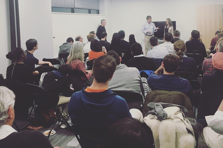 During the AFEP launch event, each team had two minutes to introduce themselves.